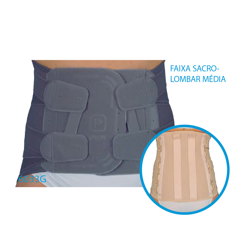 Faixa Sacrolumbar semirrigidas
