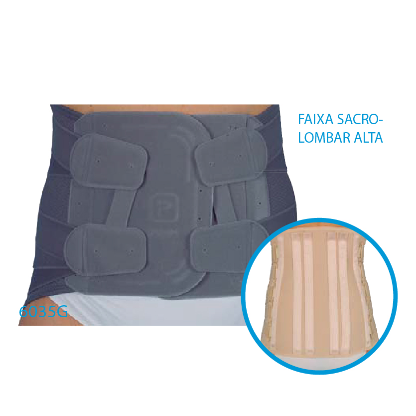 Faixa Sacrolumbar semirrigidas