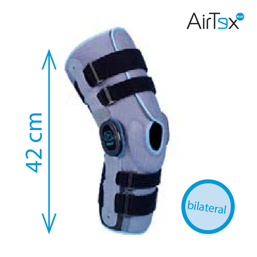 Joelheira comprida ROM semiaberta Airtex