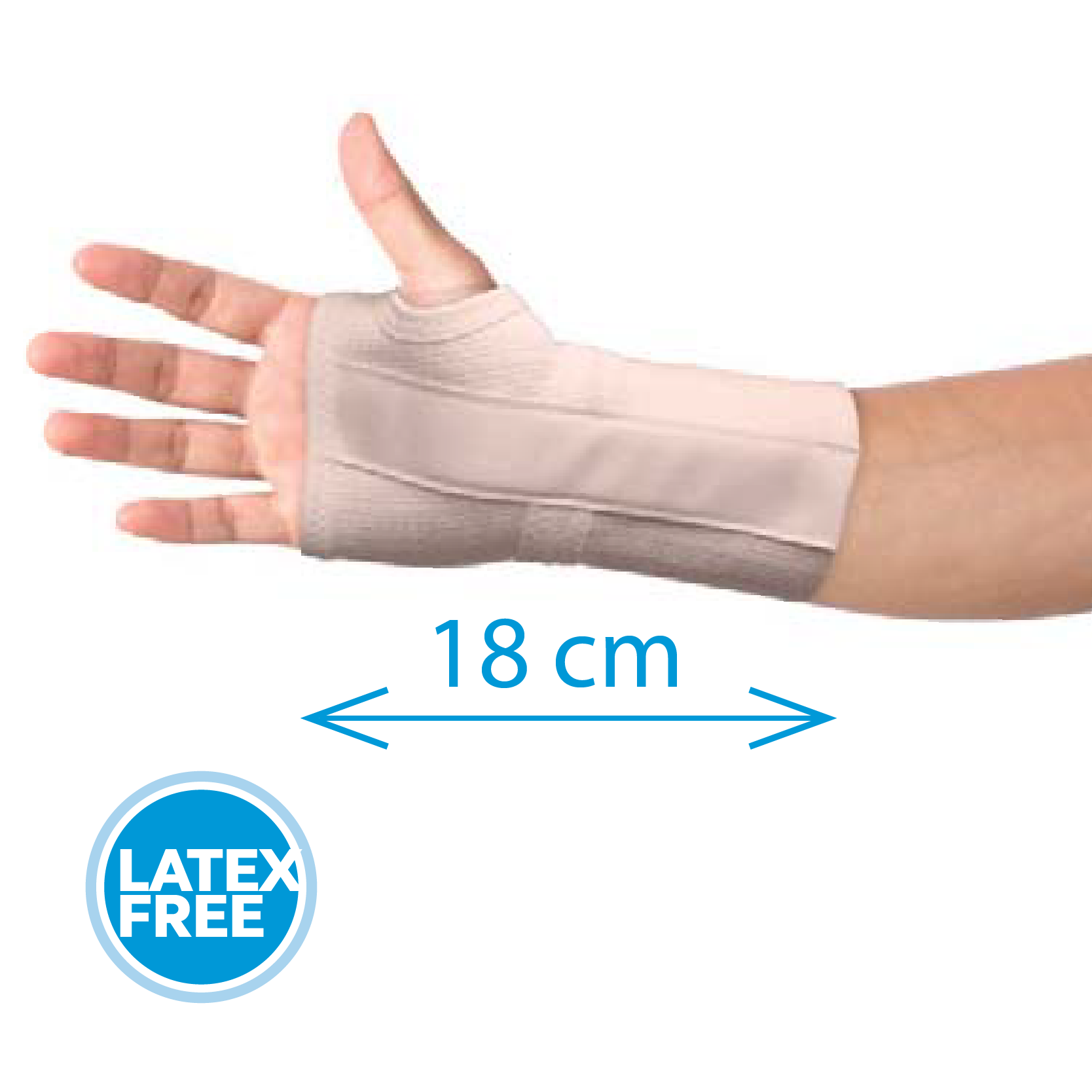 Pulso elástico estabilizador palmar curta