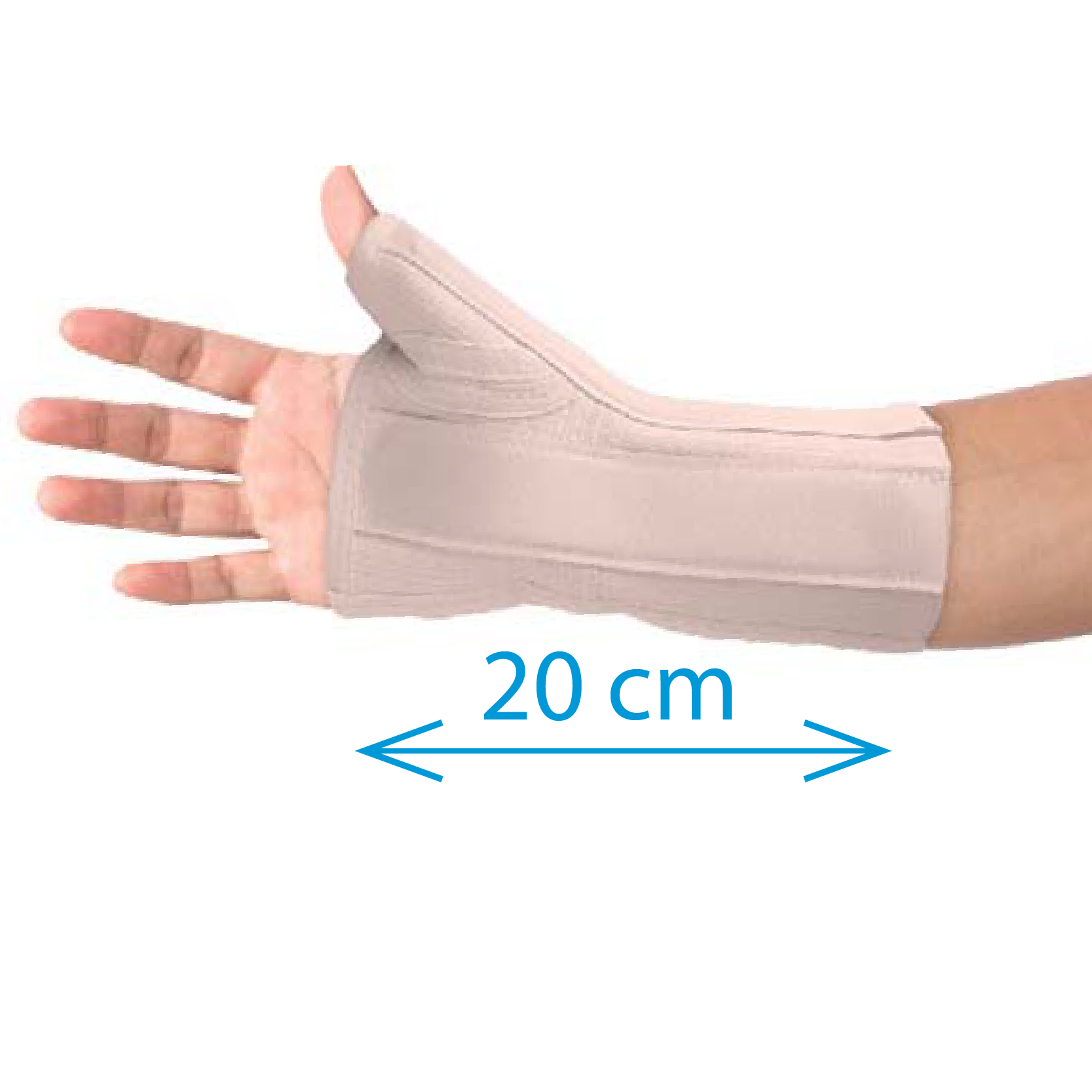 Pulso elástico estabilizador palmar e polegar